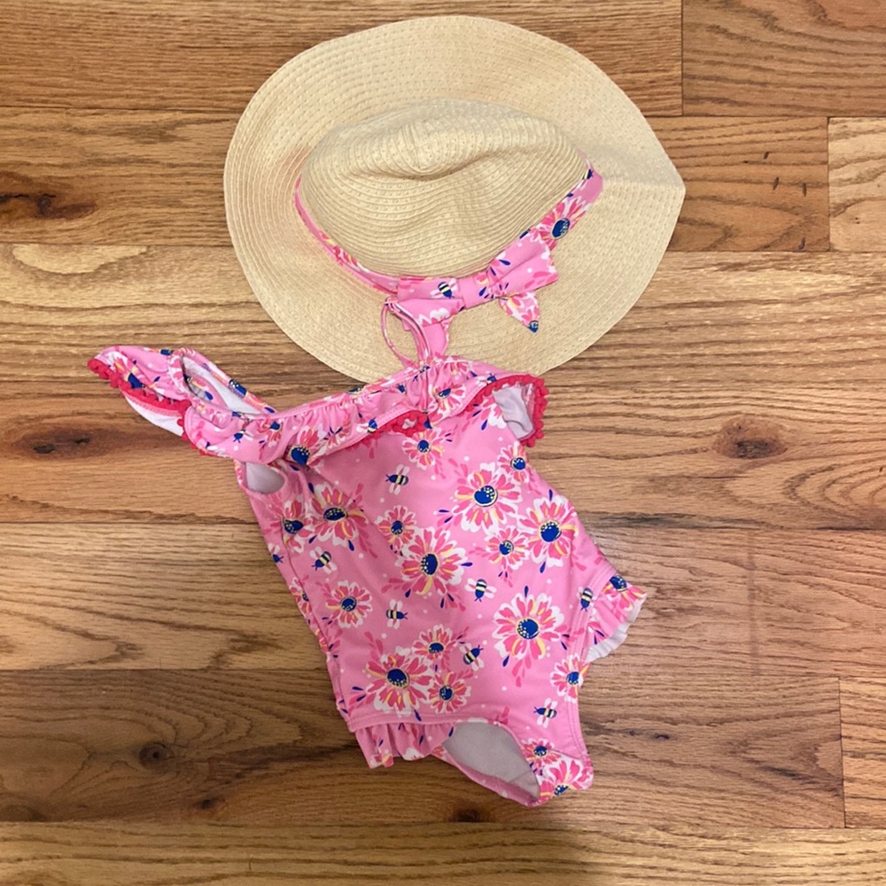 Tommy bahama toddler bathing suit and Moana 2T